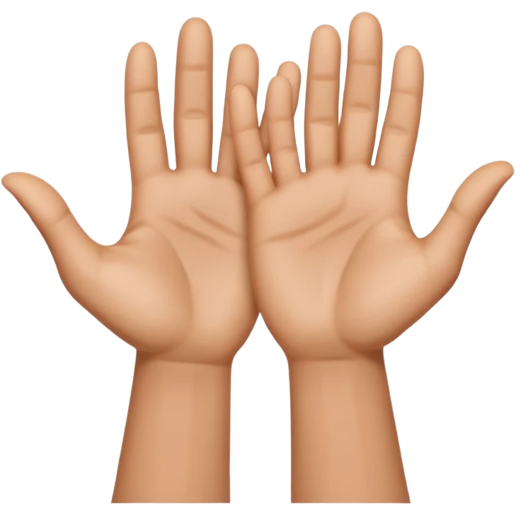 hands held up emoji