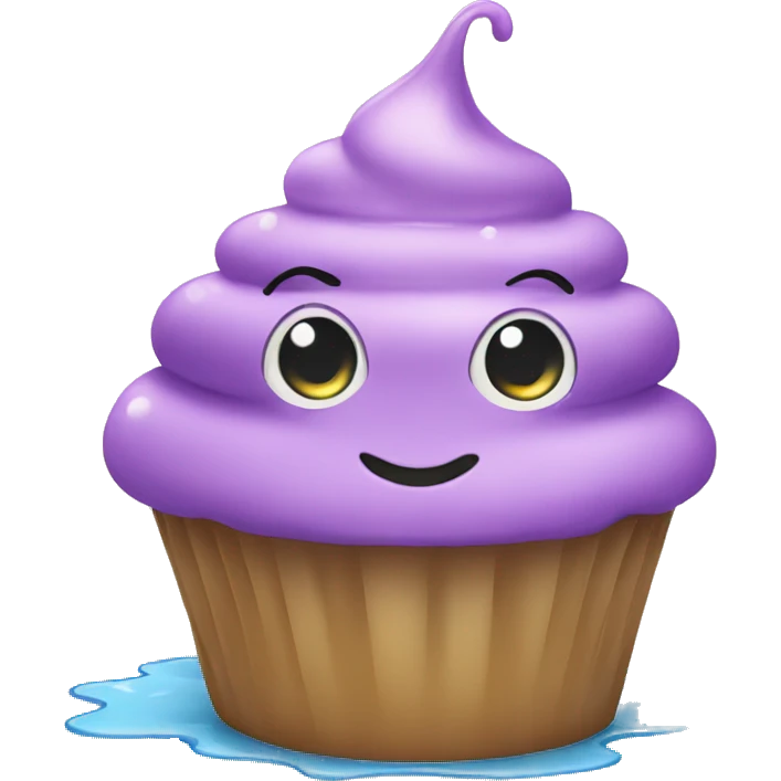 wet cupcake emoji