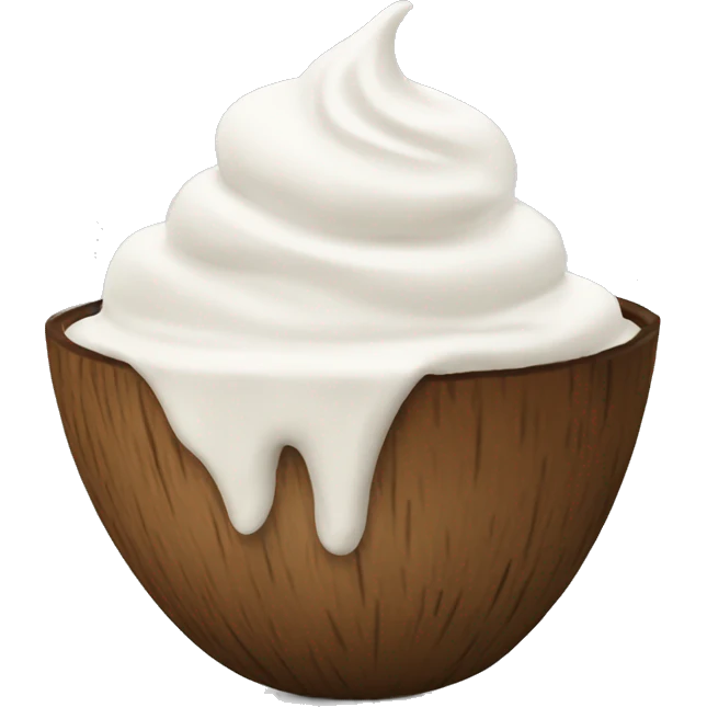 Coconut cream emoji