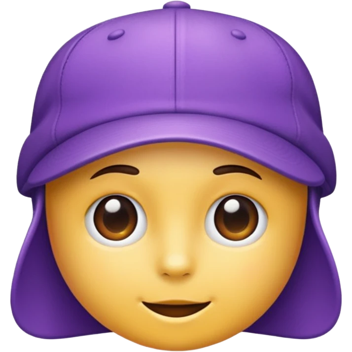 just purple cap emoji