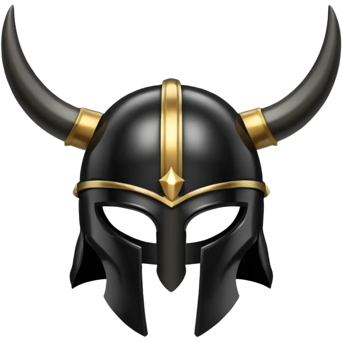 greek black horn helmet emoji
