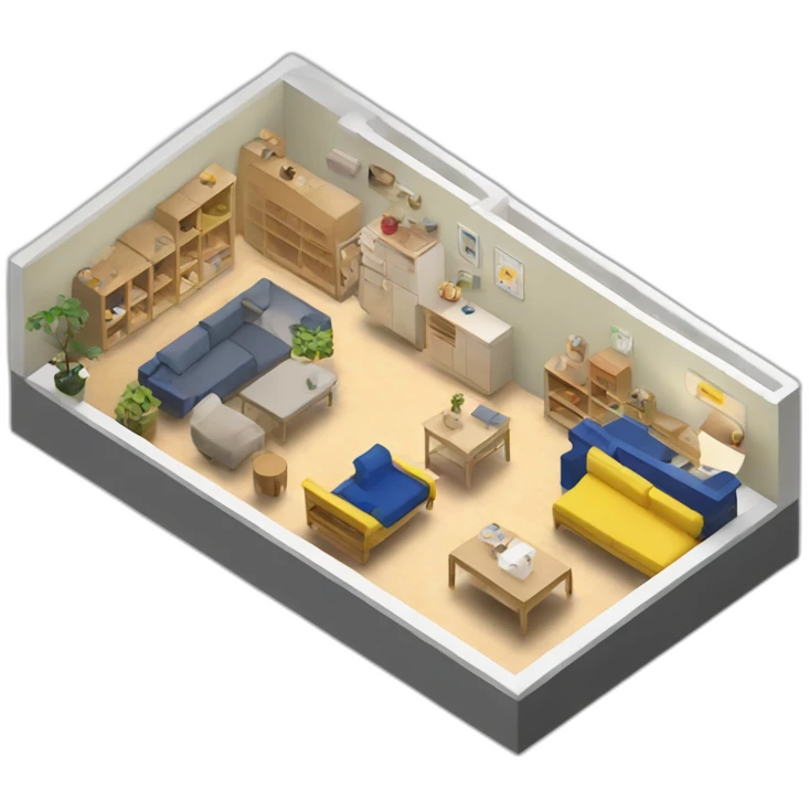 IKEA store isometric emoji