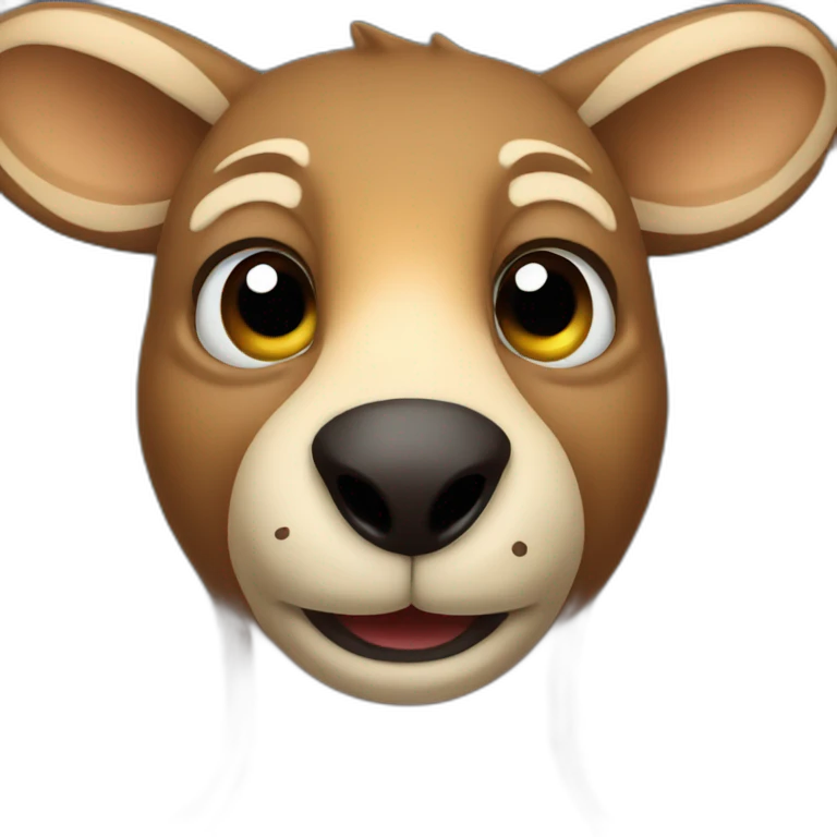 Kangaroo bear date emoji