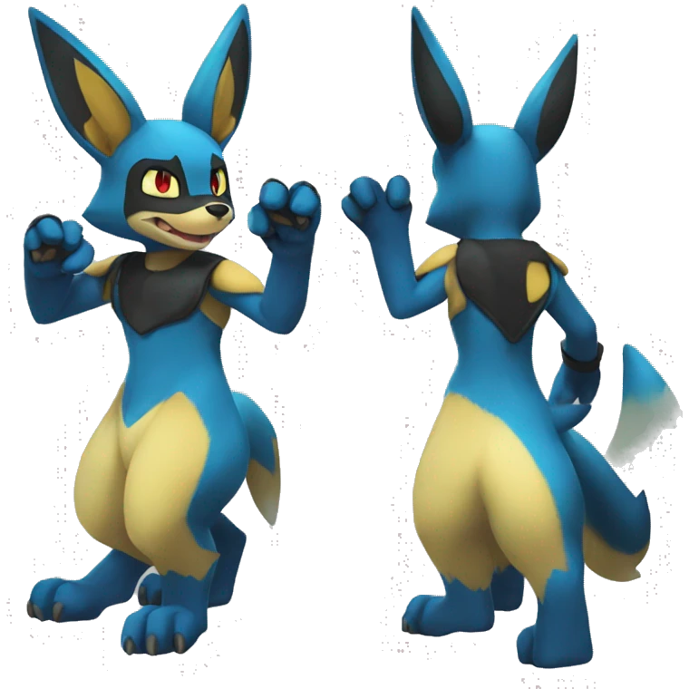 Lucario-Umbreon full body emoji