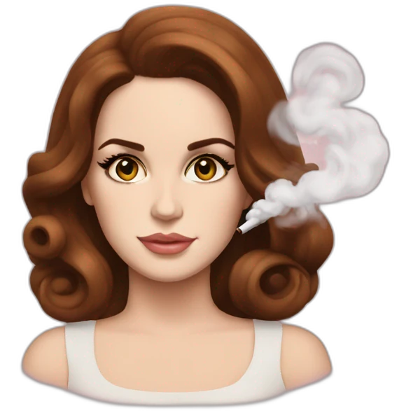 lana del rey is smoking emoji