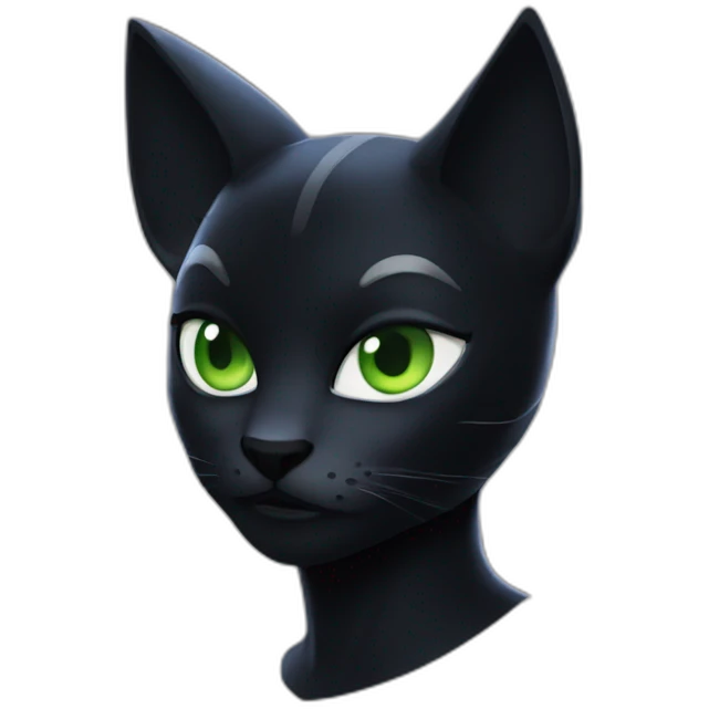 Cat noir from miraculous emoji