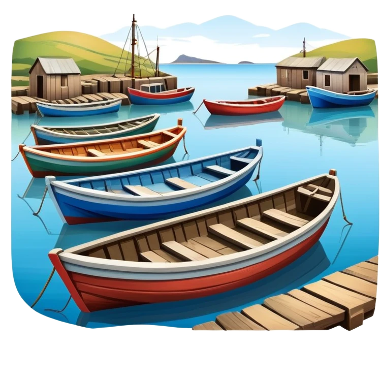 port with fishing boats emoji