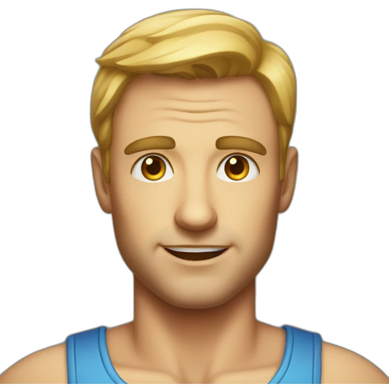 A handsome man wit five eye emoji