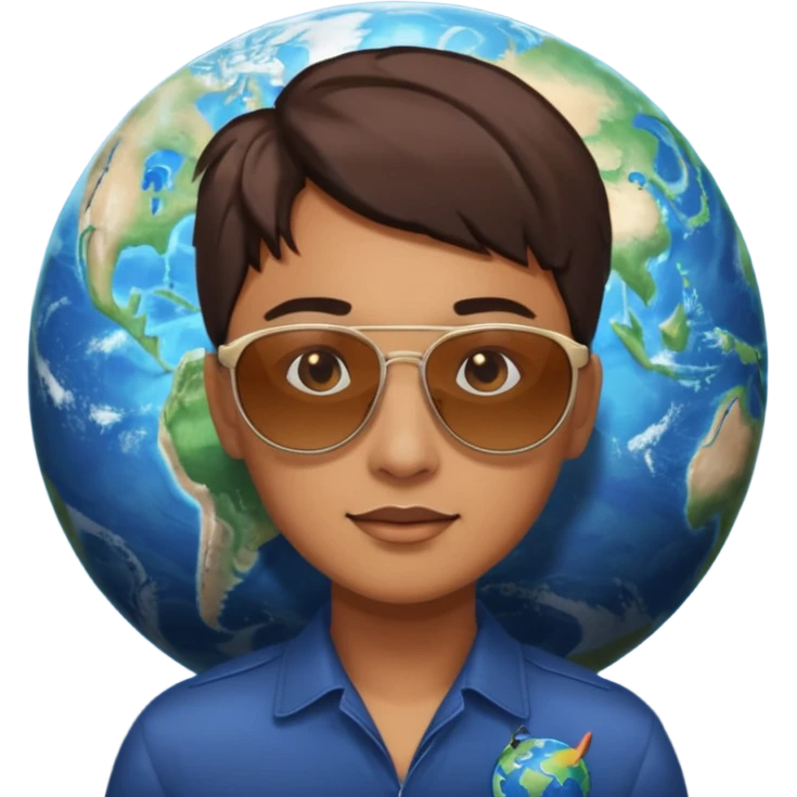 Hqz un emoji mezclando estos 😎🌍 emoji