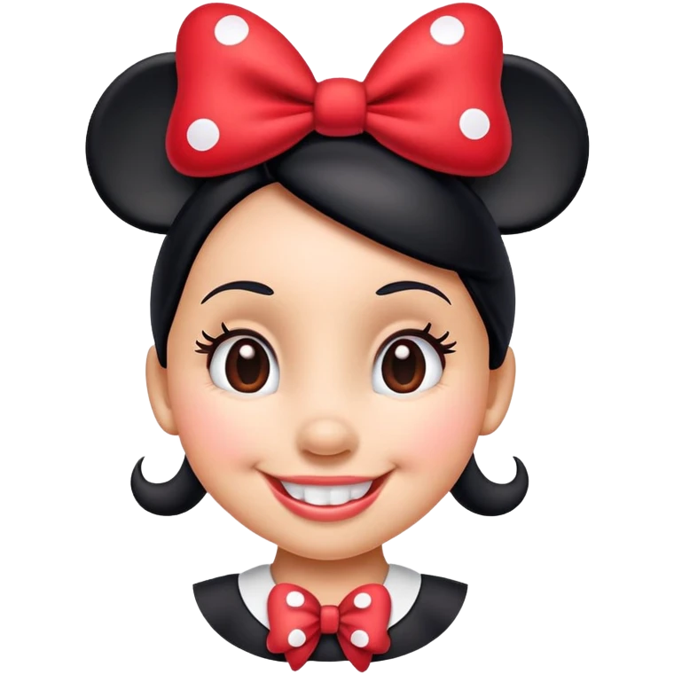 Minnie Mouse classic emoji style emoji