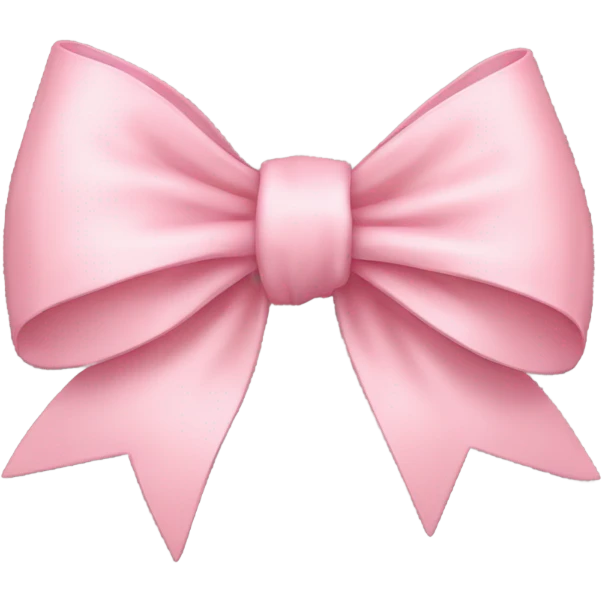 Light pink bow tied with ribbon emoji