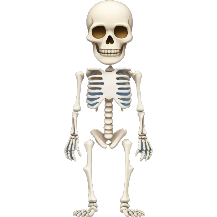 Full skeleton body emoji