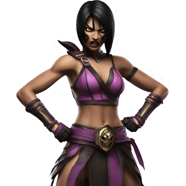Scared Mileena Mortal Kombat X emoji