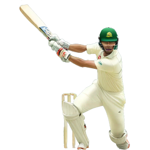 A cricket player playing cover drive shot  emoji