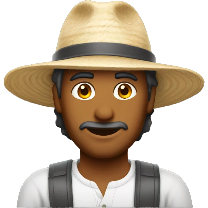 Guy in Cyprus in hat emoji