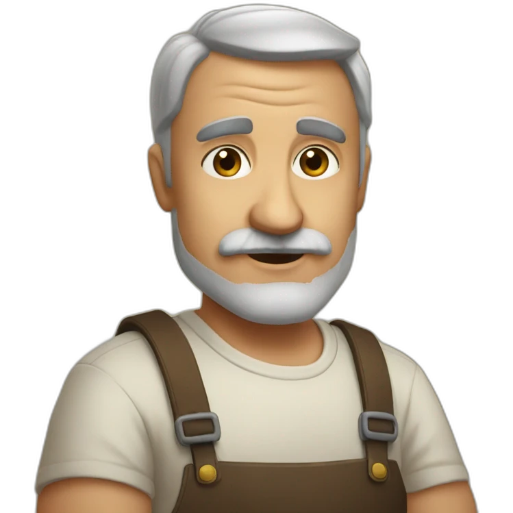 Papa barbue  emoji