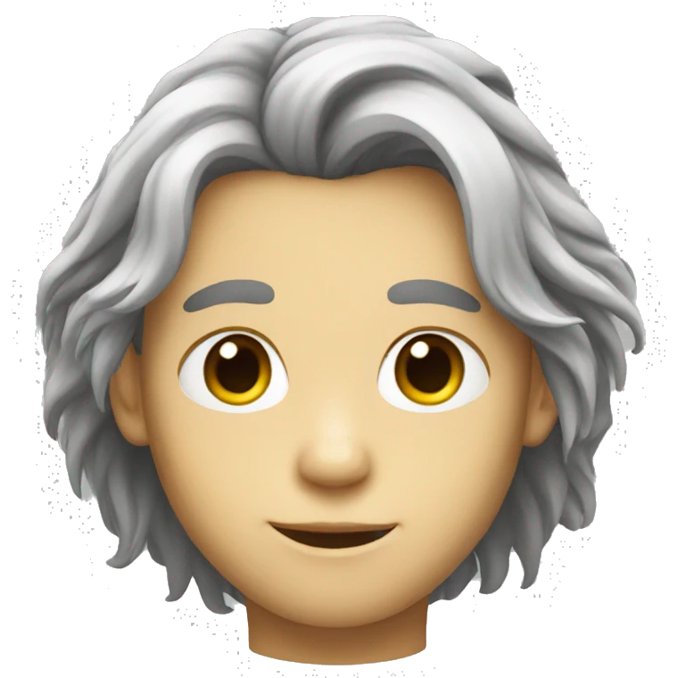 long hair boy emoji