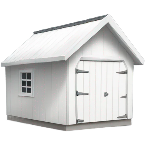Small white shed emoji