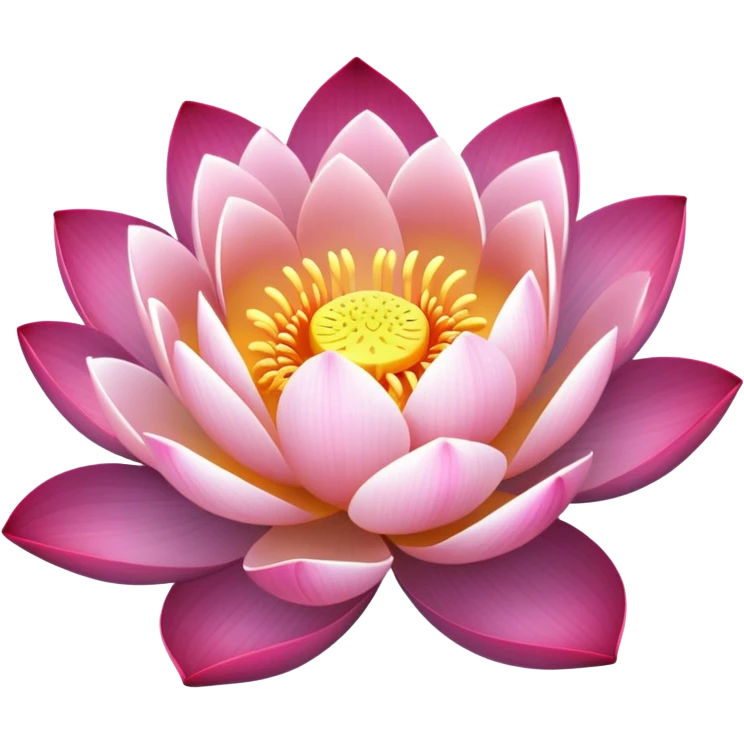 Flor de loto multicolor emoji