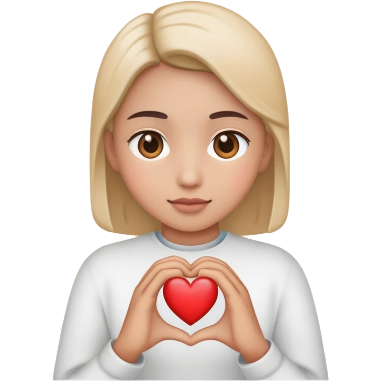 make me a emoji with a kind person holding a heart emoji