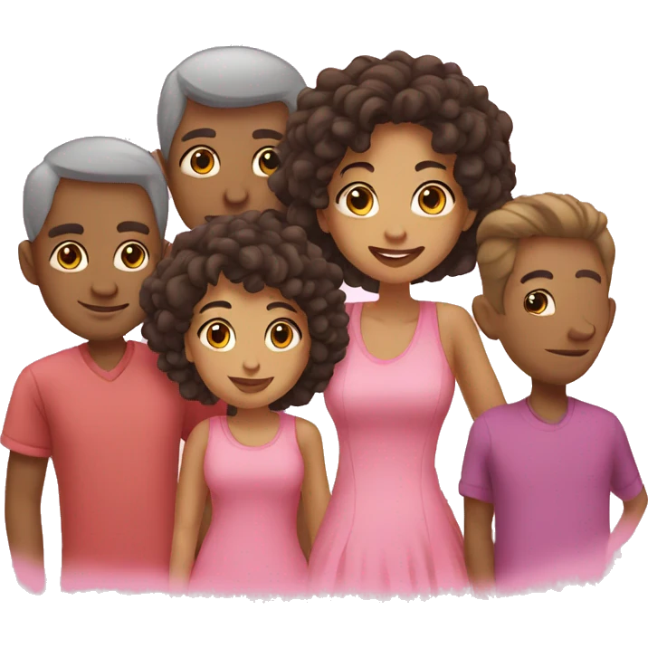 family of 5  emoji