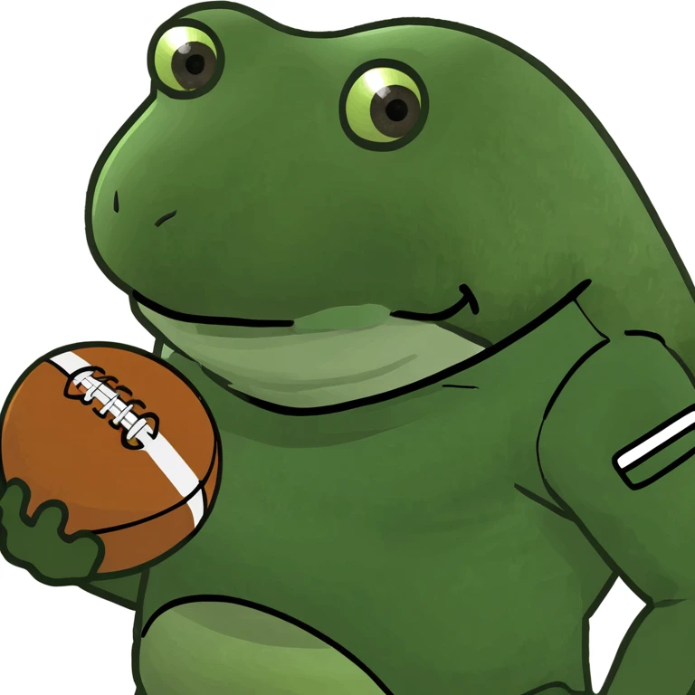 bufo in a football suit emoji
