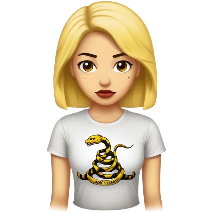 libertarian woman shirt dont tread on me emoji