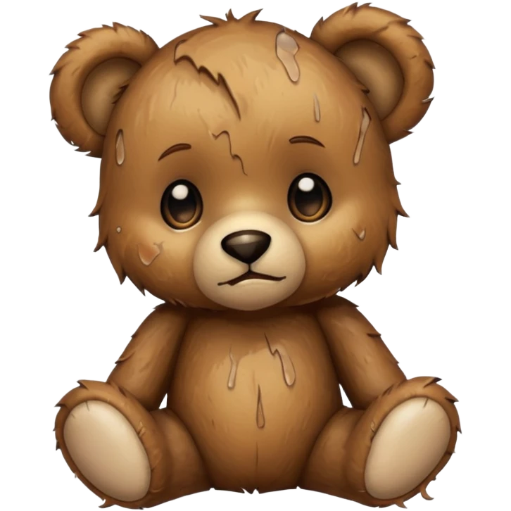 Baby teddy bear being abused emoji