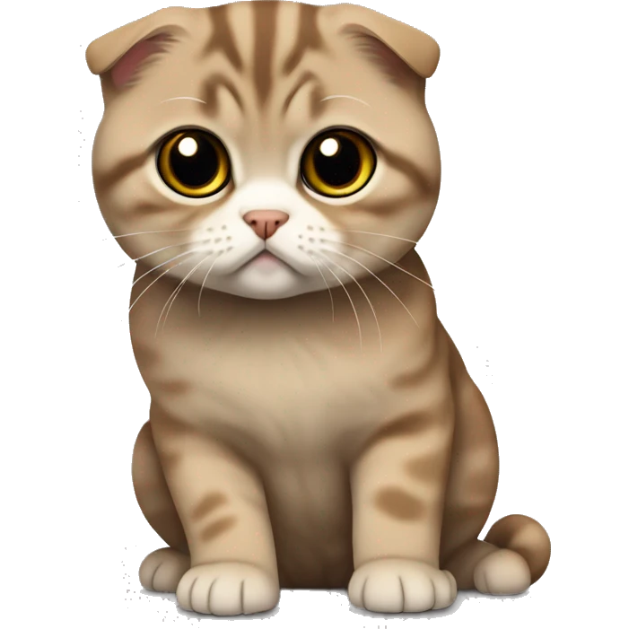 scottish fold brown emoji