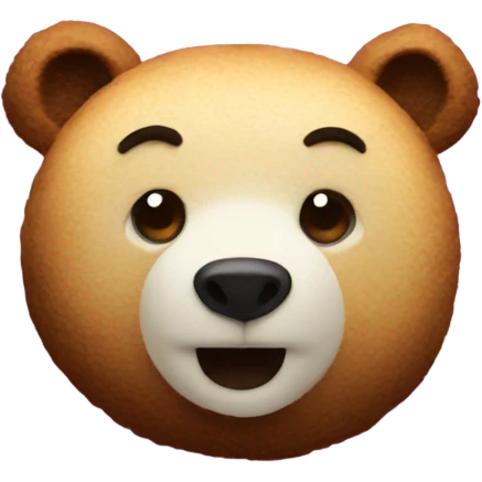 bear made of marshmallows emoji