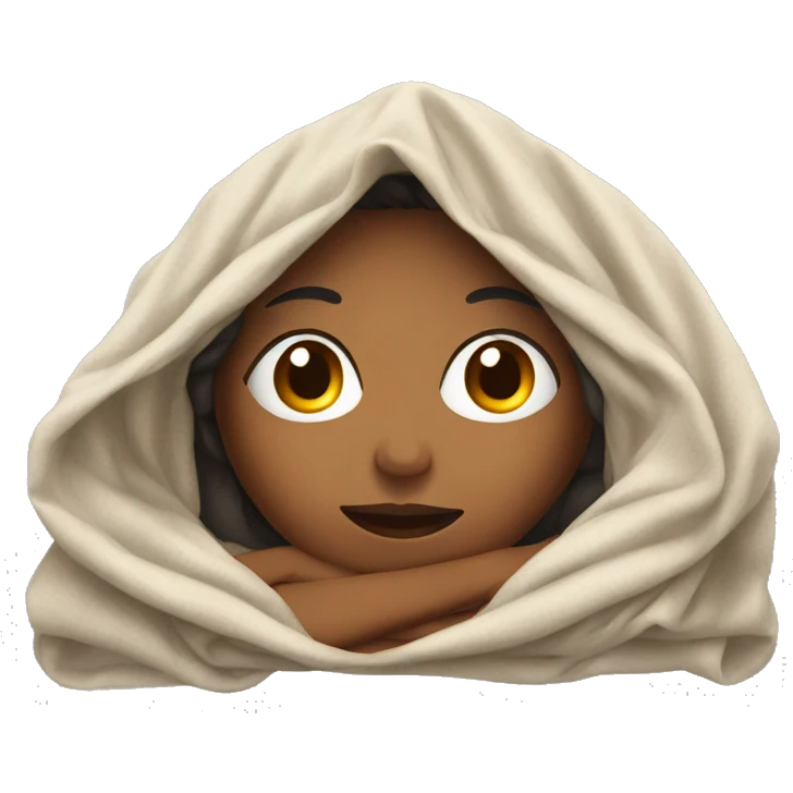 woman under blanket emoji