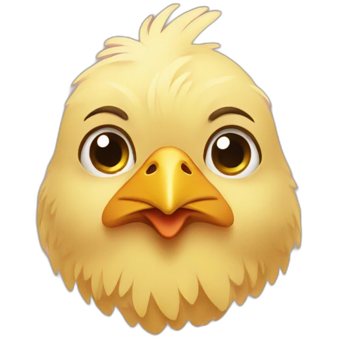 Chicken sad emoji