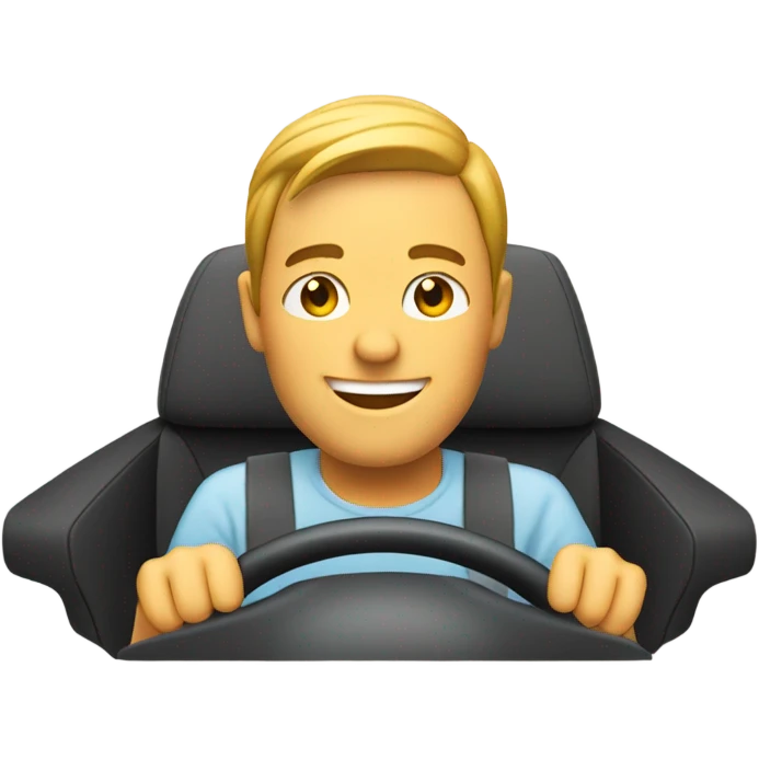 driving safe smiling emoji