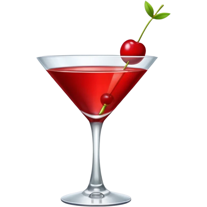 red martini  emoji