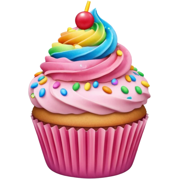 cupcake rosa emoji