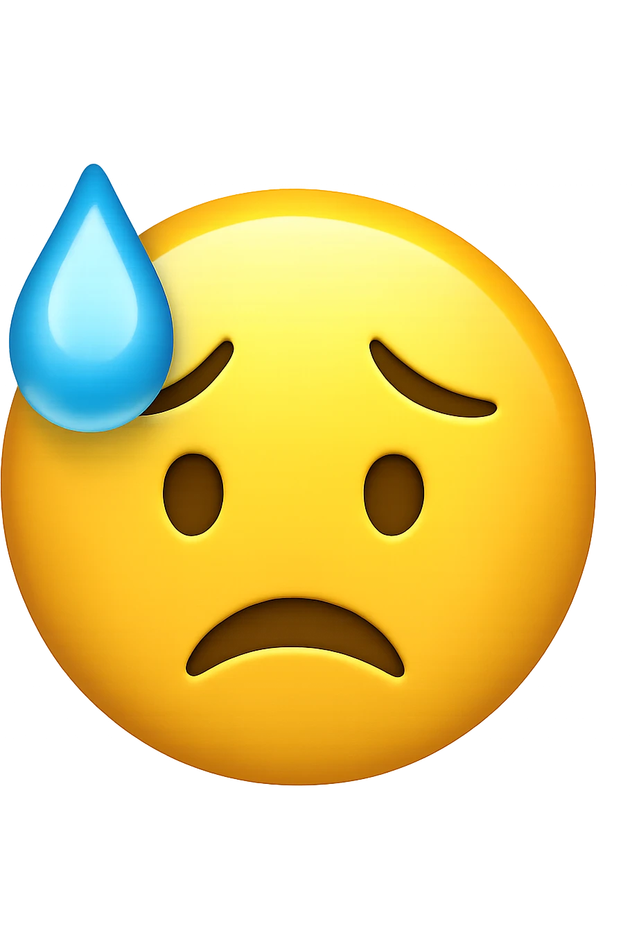 sudorazione fredda emoji stile iphone emoji