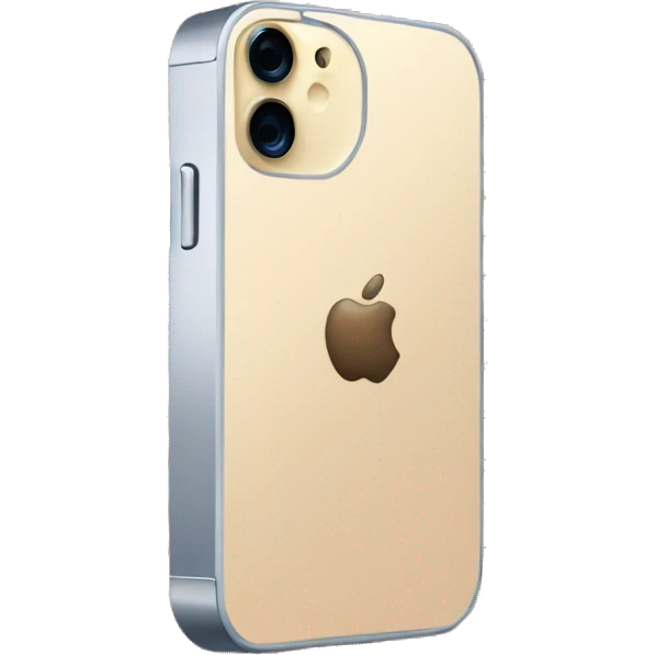 iPhone 14 with beige checkered case emoji