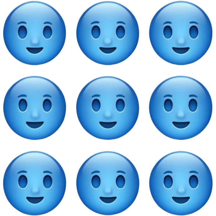 Point bleu emoji