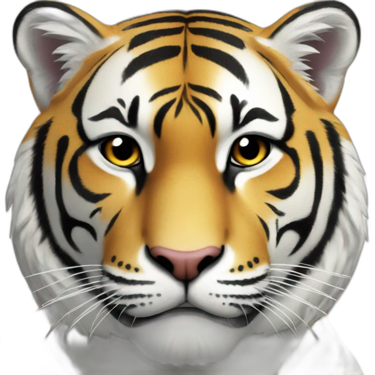 Tigre blanc emoji