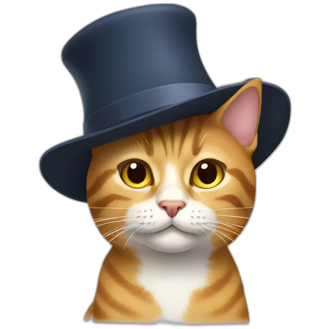 cat with a hat emoji