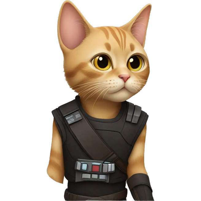 cat at a star wars birthday party emoji