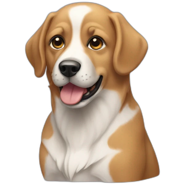Chien sur chat emoji