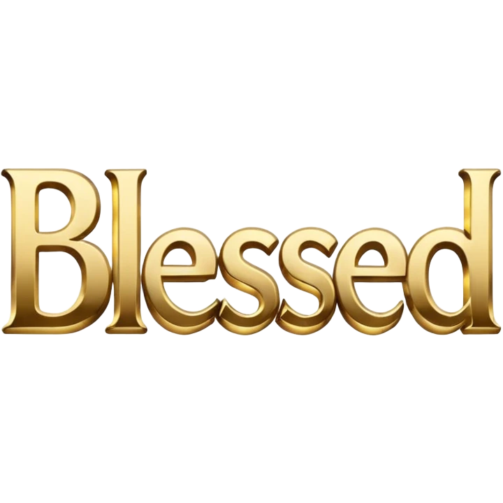 word "blessed" emoji