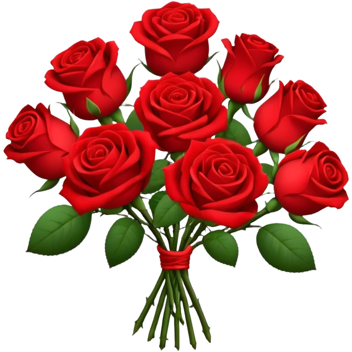 bouquet of roses emoji