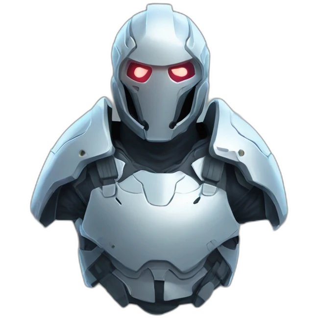 futuristic Phantom Infiltration armored breastplate ghost effect emoji