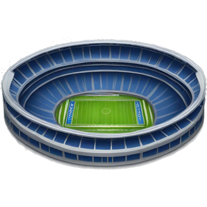 silver and dark blue stadium  emoji