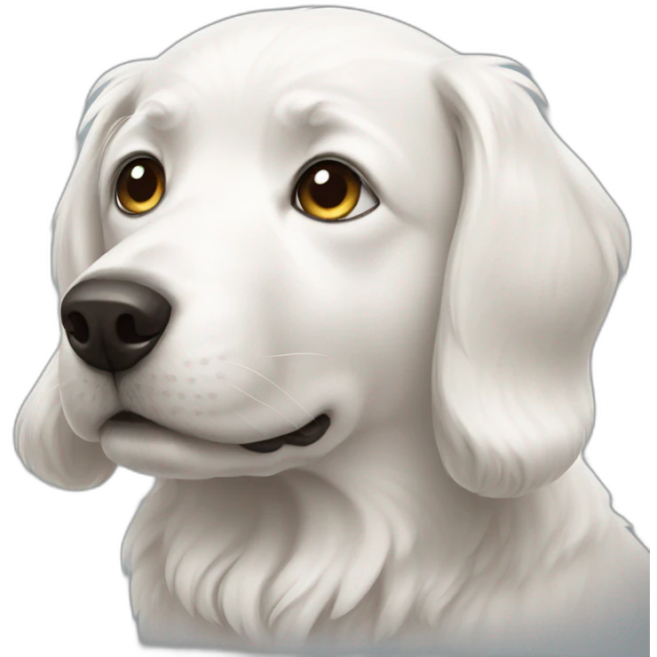 white dog emoji