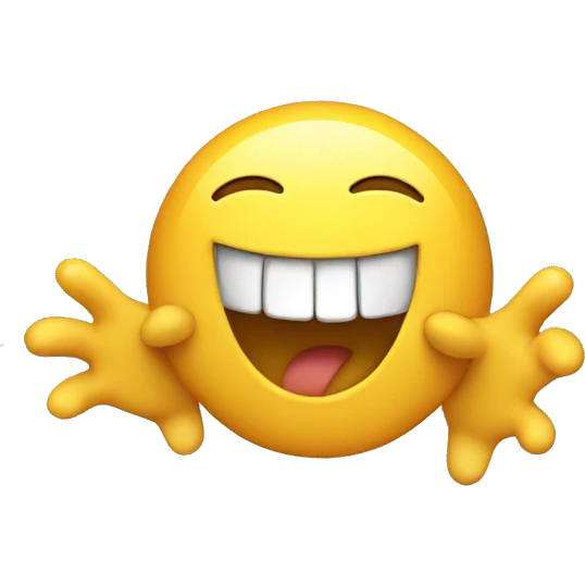 laughing emoji with hands  emoji