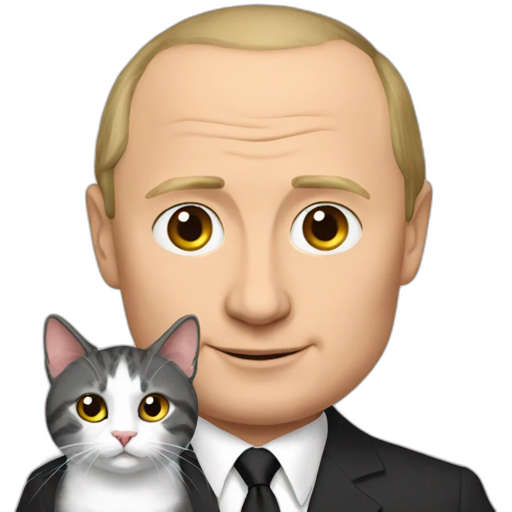 Putin with cat emoji
