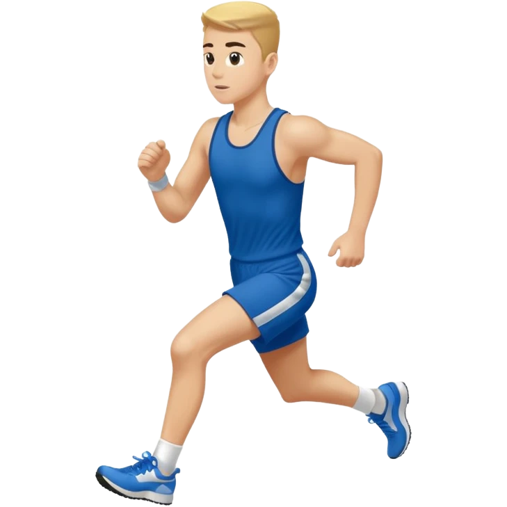 Air Force academy cadet running a marathon emoji